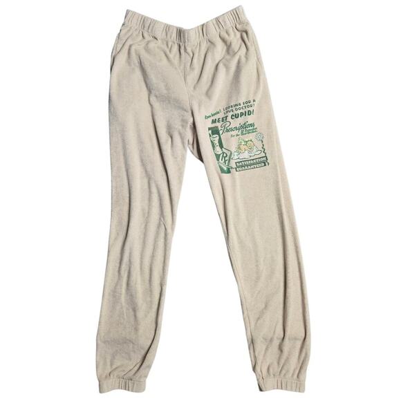 Boys Lie Love Hurts Terry Sweatpants in Sand Size: M - Picture 2 of 7
